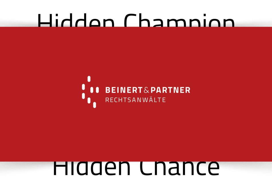 Anzeige Beinert: Hidden Champion, Hidden Chance